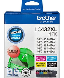 Brother LC432XL4PKS ink cartridge 4 pc(s) Original High (XL) Yield Black, Cyan, Magenta, Yellow
