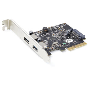 StarTech.com 2-Port USB PCIe Card with 10Gbps/port - USB 3.2 Gen 2 Type-A PCI Express 3.0 x4 Host Controller Expansion Card - Add-On Adapter Card - Full/Low Profile - Windows & Linux