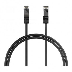 Verbatim 66576 networking cable Black 1 m Cat6 Round