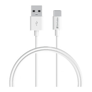 Verbatim 66584 USB cable USB 2.0 1 m USB A USB C 0.48 Gbit/s White