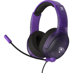 Turtle Beach Airlite Fit Ghost Purple Wired Gaming Headset with Flip-to-Mute Mic, Over-Ear Premium Comfort and 40mm Speakers. Officially Licensed for Nintendo Switch