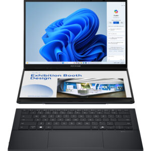 ASUS Zenbook Duo UX8406CA-PZ003W Intel Core Ultra 9 285H Hybrid (2-in-1) 35.6 cm (14") Touchscreen WQXGA+ 32 GB LPDDR5x-SDRAM 1 TB SSD Wi-Fi 7 (802.11be) Windows 11 Home Grey Spanish