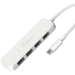 j5create JCH341EW interface hub USB Type-C 1250 Mbit/s White