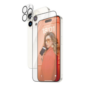 PanzerGlass ® 2-in-1 Bundle iPhone 15 Pro | Ultra-Wide Fit w. EasyAligner Clear screen protector Apple 1 pc(s)