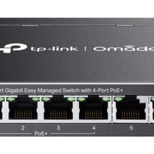 TP-Link Omada ES206GP network switch Managed Gigabit Ethernet (10/100/1000) Power over Ethernet (PoE) Black