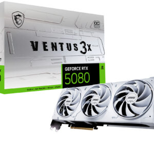 MSI VENTUS GEFORCE RTX 5080 16G 3X OC WHITE graphics card NVIDIA 16 GB GDDR7