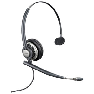 HP Poly EncorePro HW710 Single Ear Headset +Carry Case +Quick Disconnect