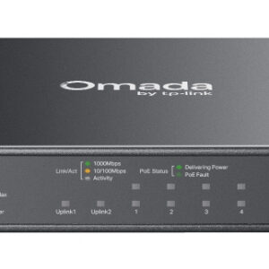TP-Link Omada ES210GP network switch Managed L2 Gigabit Ethernet (10/100/1000) Power over Ethernet (PoE) DIN rail Black