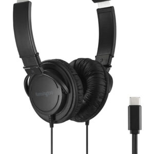 Kensington K97456WW headphones/headset Wired Head-band Calls/Music USB Type-C Black