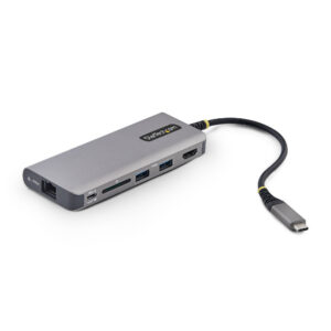 StarTech.com USB-C to HDMI Multiport Adapter, 140W PD Charging, 4K 60Hz, 3-Port USB 10Gbps Hub, SD Card Slot, 2.5GbE, Mini Dock for MacBook / Dell / Thinkpad / HP