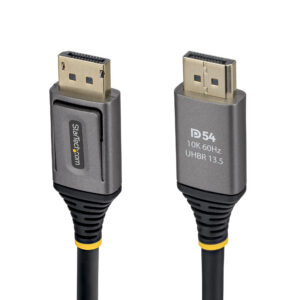 StarTech.com 50cm DisplayPort 2.1 Cable, VESA Certified DP54 DisplayPort Cable, Uncompressed 8K 60Hz, 10K 60Hz/8K 144Hz/4K 240Hz w/DSC 1.2a, DP 2.1 Monitor Cord