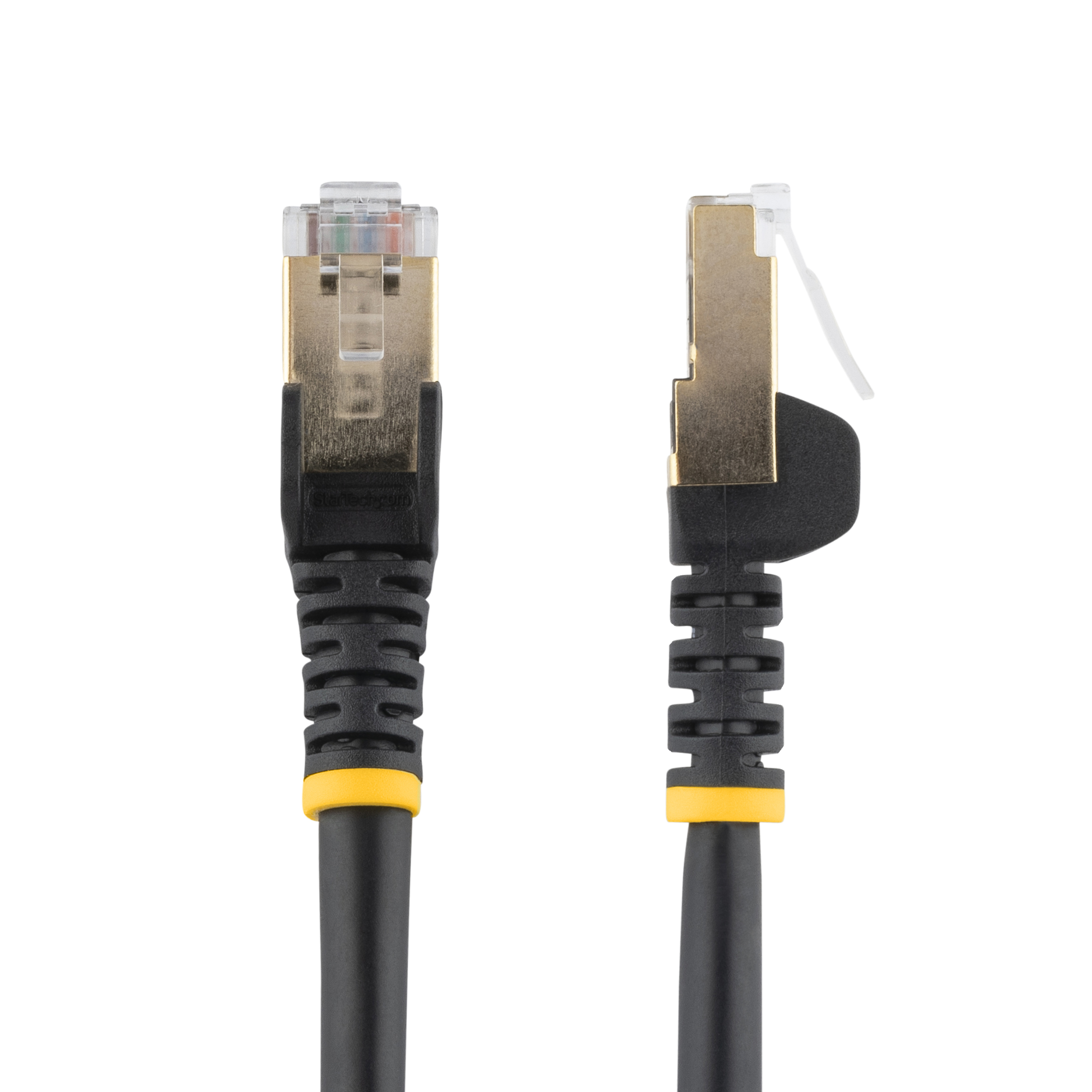 StarTech.com 3ft CAT6a Ethernet Cable - 10 Gigabit Shielded Snagless RJ45 100W PoE Patch Cord - 10GbE STP Network Cable w/Strain Relief - Black Individually Tested/Wiring is UL Certified/TIA