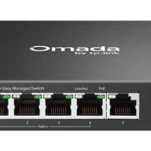 TP-Link ES206XPP-M2 network switch Managed L2 2.5G Ethernet (100/1000/2500) Power over Ethernet (PoE) Desktop/Wall-Mounting Black