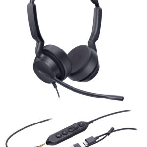 Yealink UH42 SE Dual USB-C/A Headset Wired Head-band Office/Call center USB Type-C / USB Type-A Black