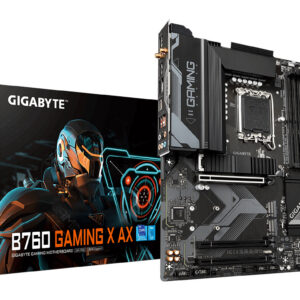 GIGABYTE B760 GAMING X AX Motherboard - Supports Intel Core 14th Gen CPUs, 8+1+1 Phases Digital VRM, up to 7600MHz DDR5 (OC), 3xPCIe 4.0 M.2, Wi-Fi 6E, 2.5GbE LAN, USB 3.2 Gen 2