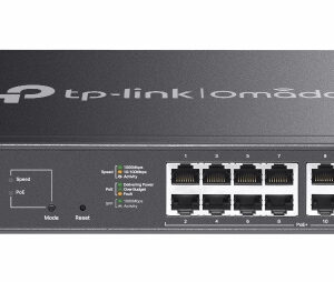 TP-Link Omada ES220GMP network switch Managed L2 Gigabit Ethernet (10/100/1000) Power over Ethernet (PoE) Black