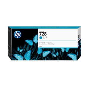 HP 728 300-ml Cyan DesignJet Ink Cartridge